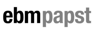 Logo EbmPapst, cliente de Axil Marketing.