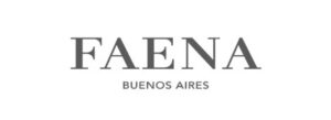 Logo Faena, cliente de Axil Marketing.